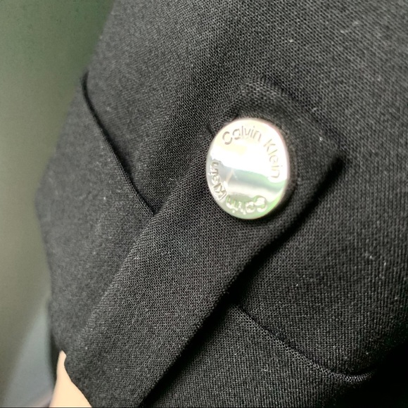 🌸New🌸 MEDIUM Calvin Klein Black Suit Jacket NWT - Picture 2 of 11